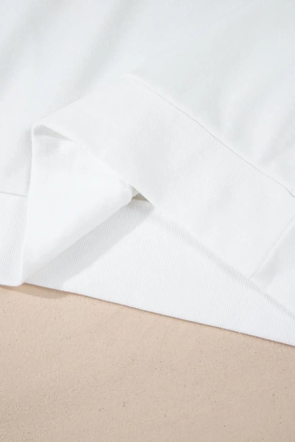 Festive white plus size sweatshirt - Love Salve